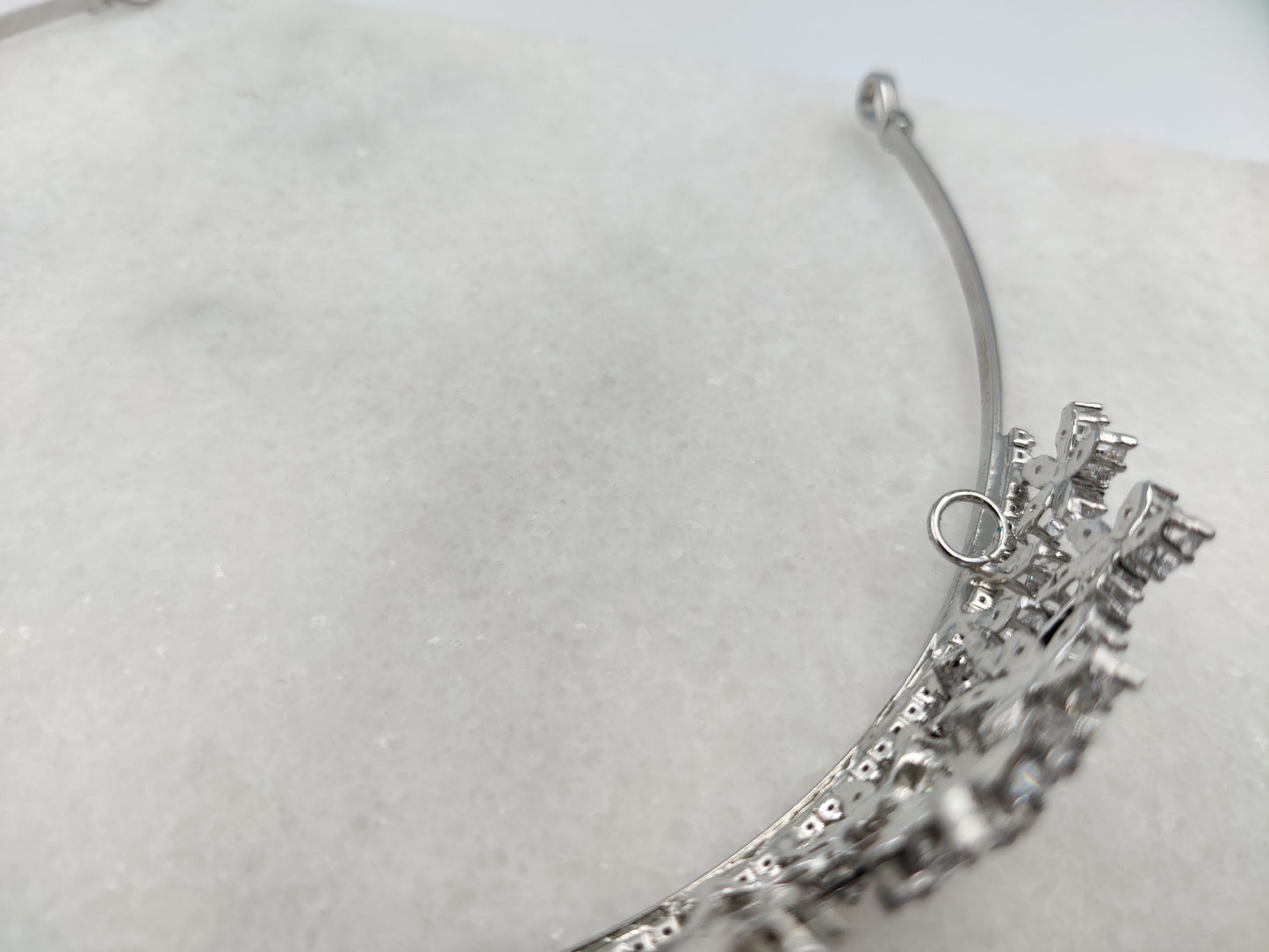 Eternity Floral Tiara Metal with Cubic Zirconia
