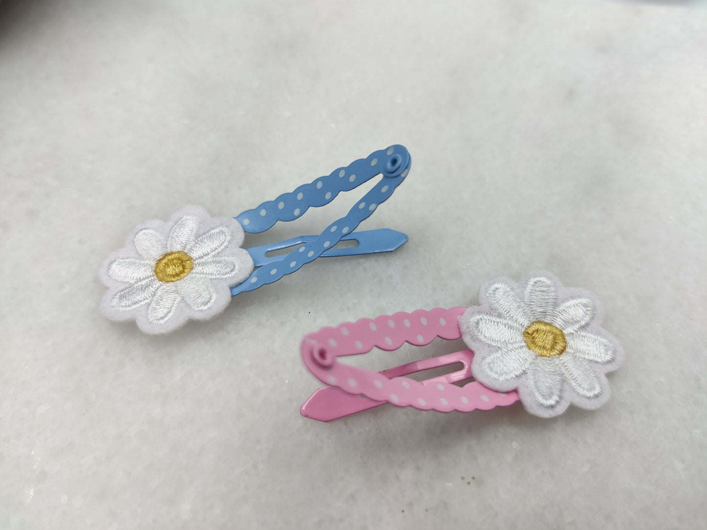 Kids Daisy Flower Hair Clip Pair