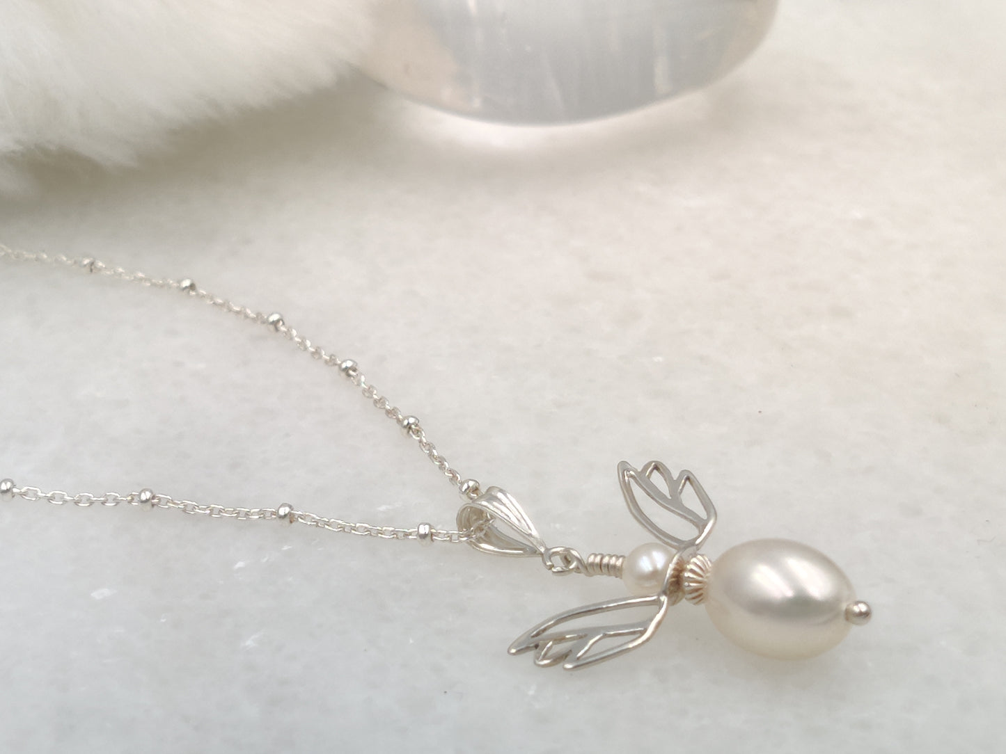 You are my Angel Pearl Necklace