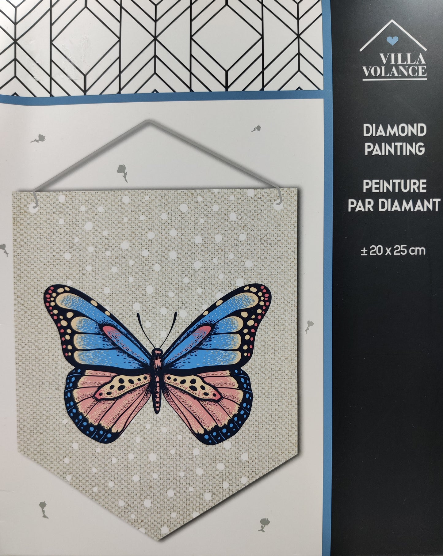 VILLA VOLANCE Diamond Paint Butterfly circa 20*25cm