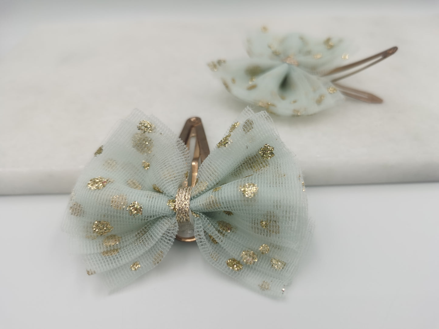The BIG Blue Bow Hair Clip