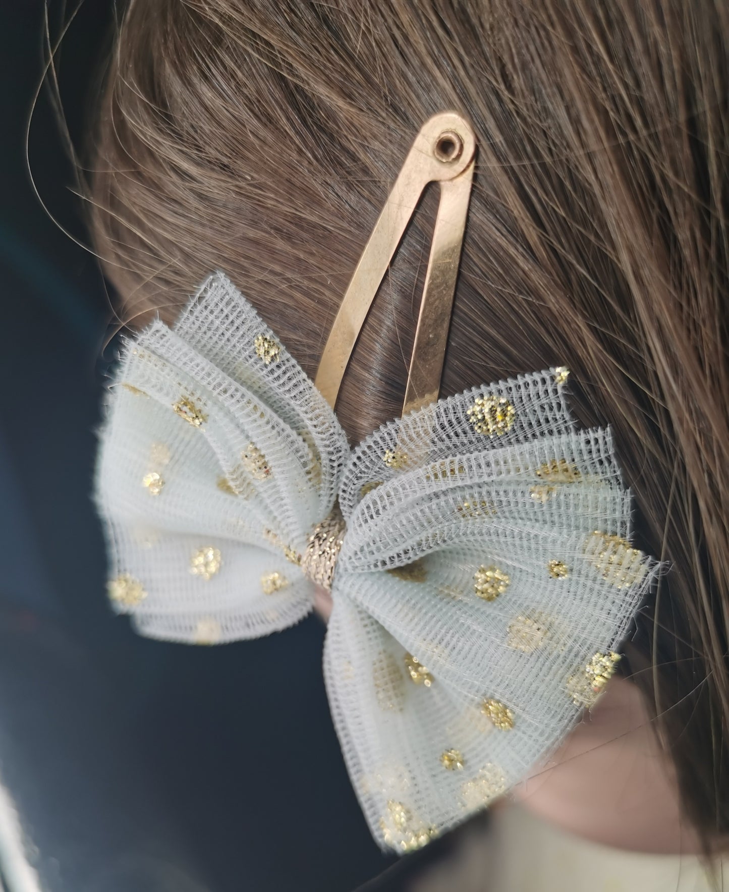 The BIG Blue Bow Hair Clip