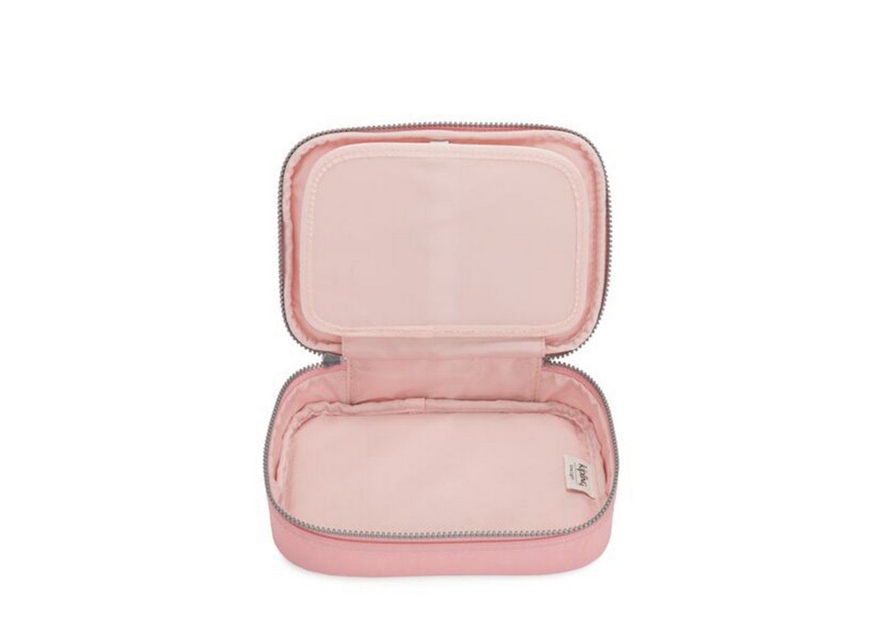 Kipling Pennenetui Pennenzak Pen Pouch Geschikt voor 100 pennen in Rose Open Shot