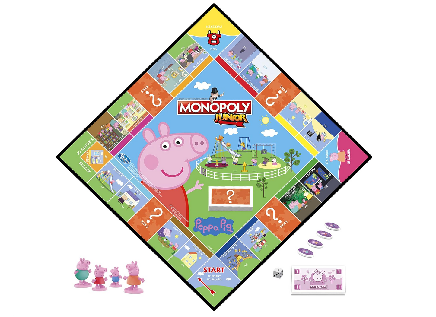Monopoly Junior Peppa Pig Edition Board Game: Ages 5+ 2-4 people