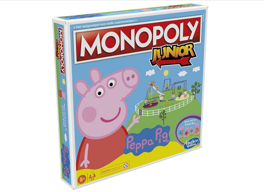 Monopoly Junior Peppa Pig Edition Board Game: Ages 5+ 2-4 people
