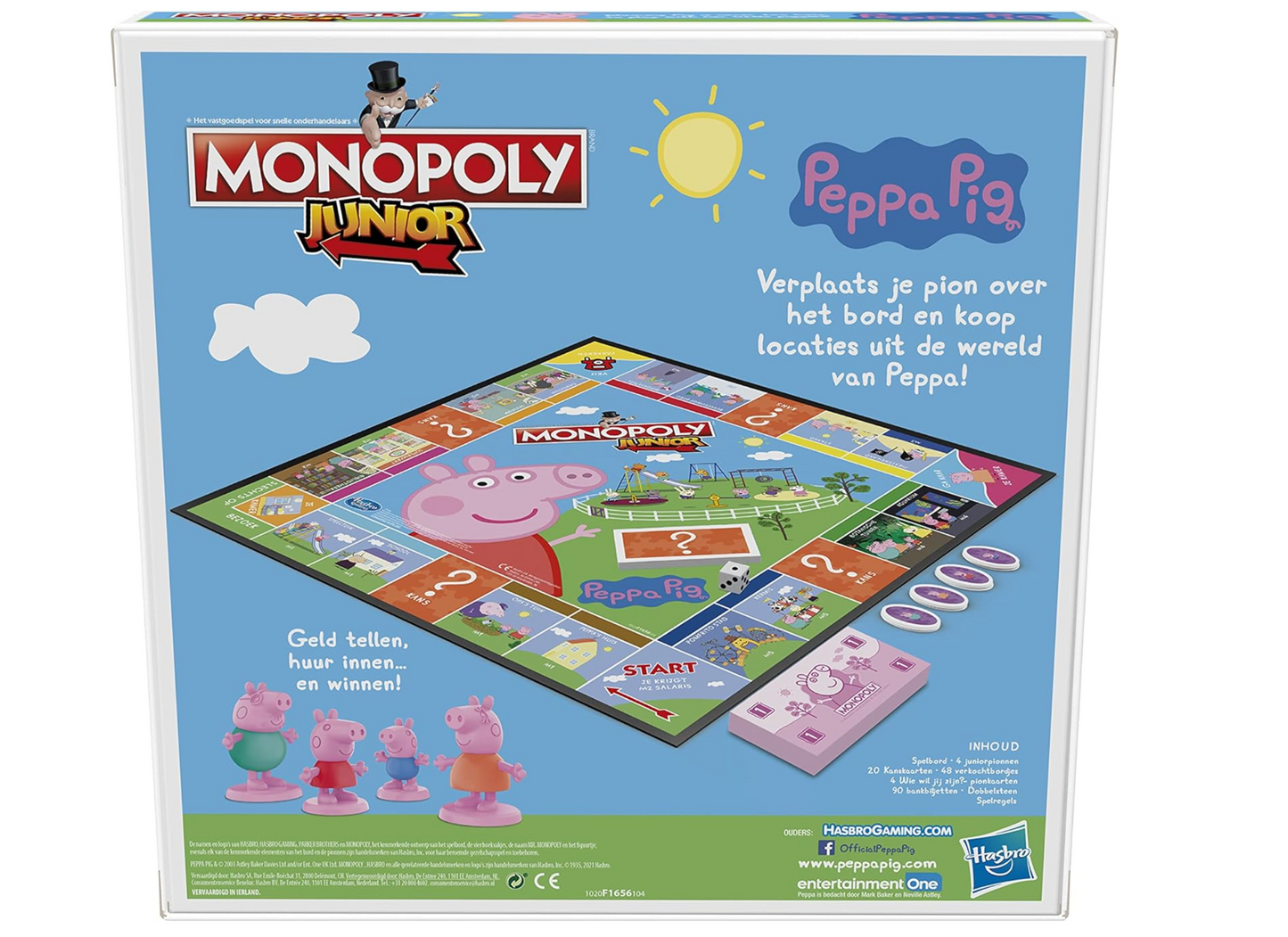 Monopoly Junior Peppa Pig Edition Board Game: Ages 5+ 2-4 people