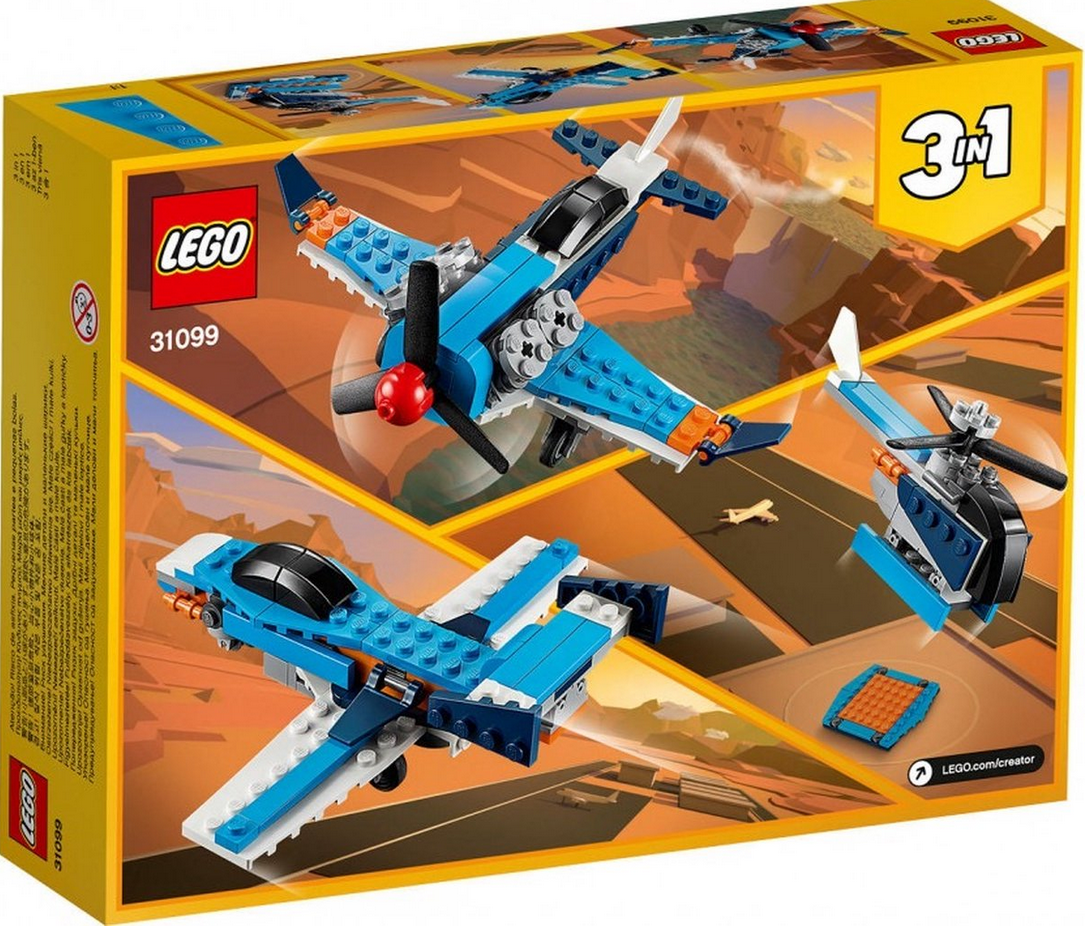 LEGO Creator 3in1 Propellervliegtuig