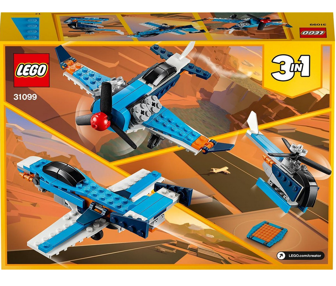 LEGO Creator 3in1 Propellervliegtuig