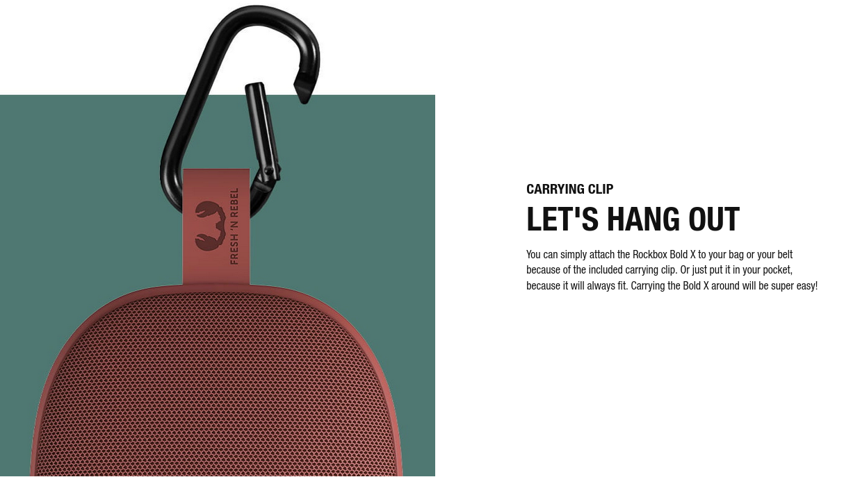 Rockbox Bold X IPX7 WATERPROOF Portable Speaker