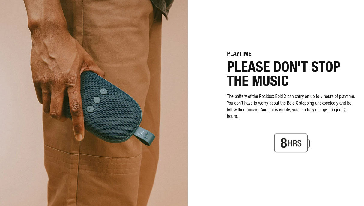 Rockbox Bold X IPX7 WATERPROOF Portable Speaker