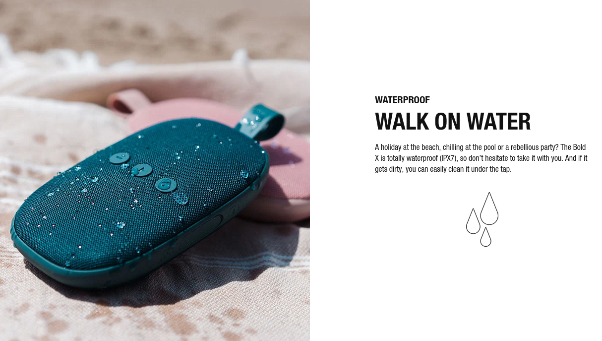 Rockbox Bold X IPX7 WATERPROOF Portable Speaker