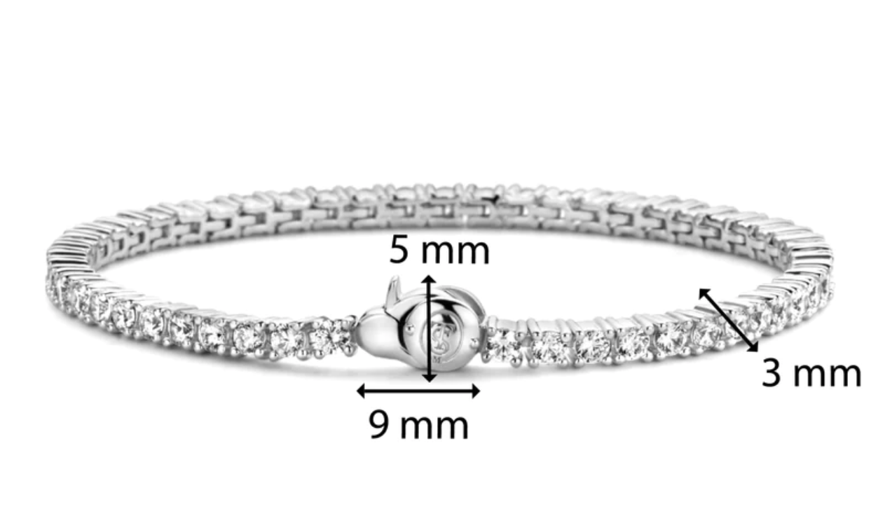 TI SENTO CZ Tennis Eternity Bracelet