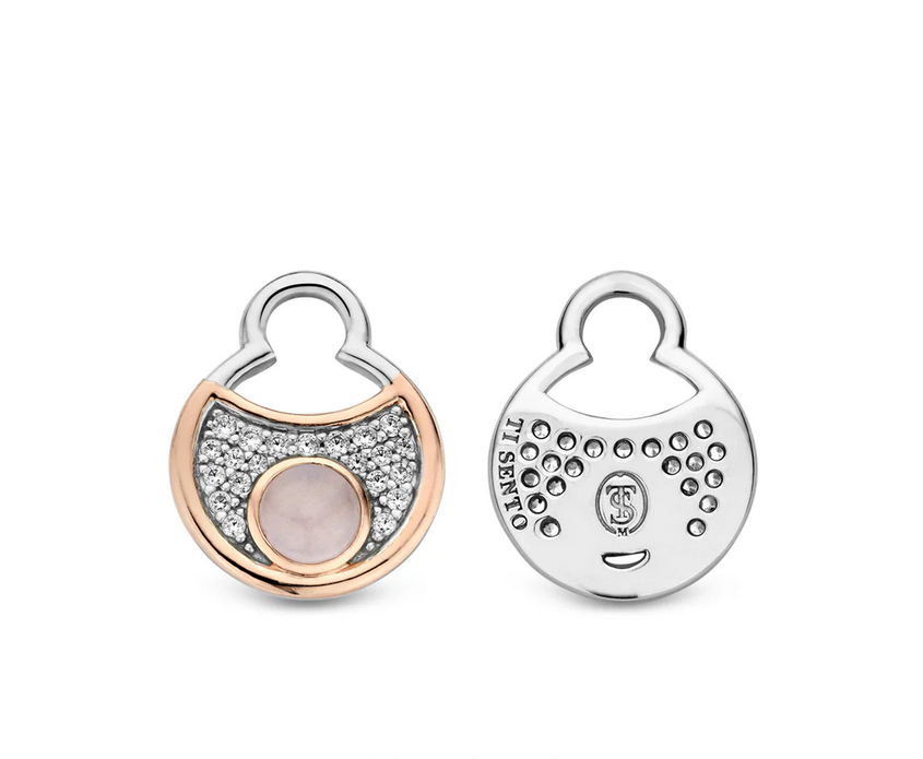 Ti Sento Earring Charm Pair Pink 9188SP
