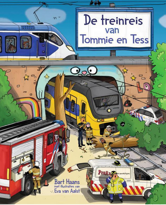 De treinreis van Tommie en Tess door Bart Haans Hardcover