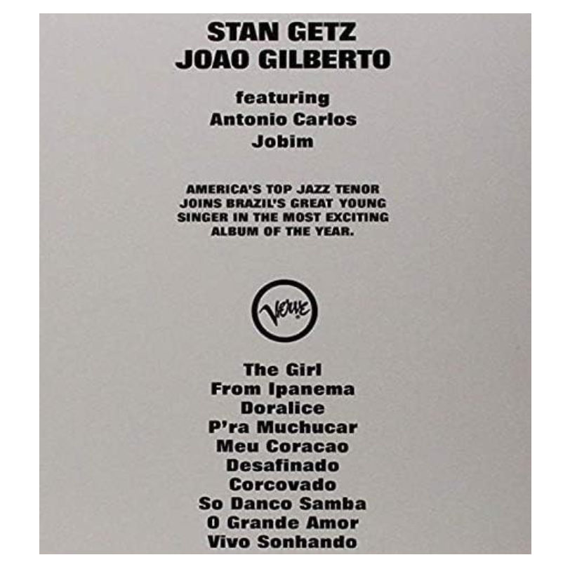 GETZ GILBERTO STEREO Vinyl America's Top Jazz Bossa Nova Samba