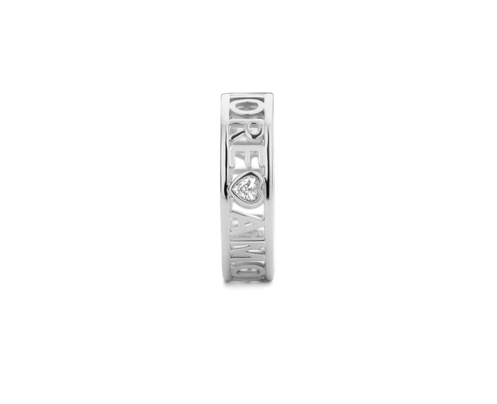 TI SENTO Ring 12227ZI "Amore Amore" Love Ring in 925 Sterling Silver