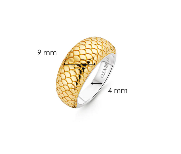 TI SENTO 12162SY Snake Pattern Ring in 925 Sterling Silver