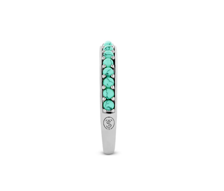 TI SENTO 12123TQ Turquoise Blue Ring in 925 Sterling Silver
