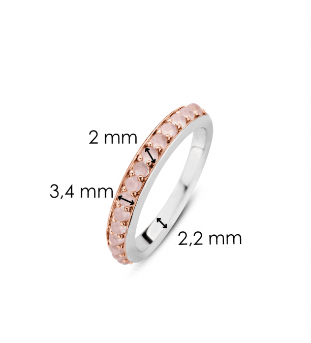TI SENTO Rosy Pink Ring in 925 Sterling Silver