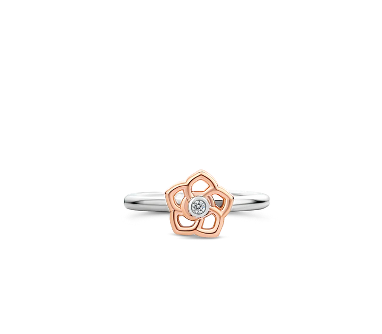 TI SENTO 12180ZR Sakura Flower Ring in Sterling Silver