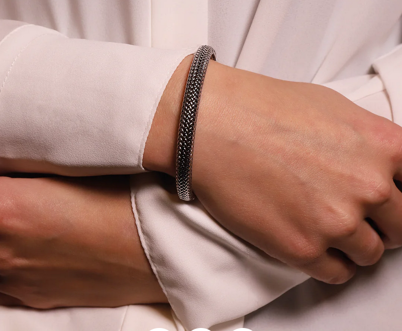 TI SENTO 2905SI Woven Look Bracelet in 925 Sterling Silver