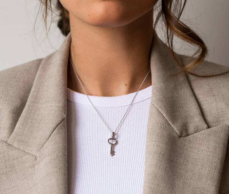 TI SENTO 6775SI Silver Key Pedant