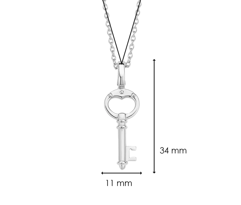 TI SENTO 6775SI Silver Key Pedant
