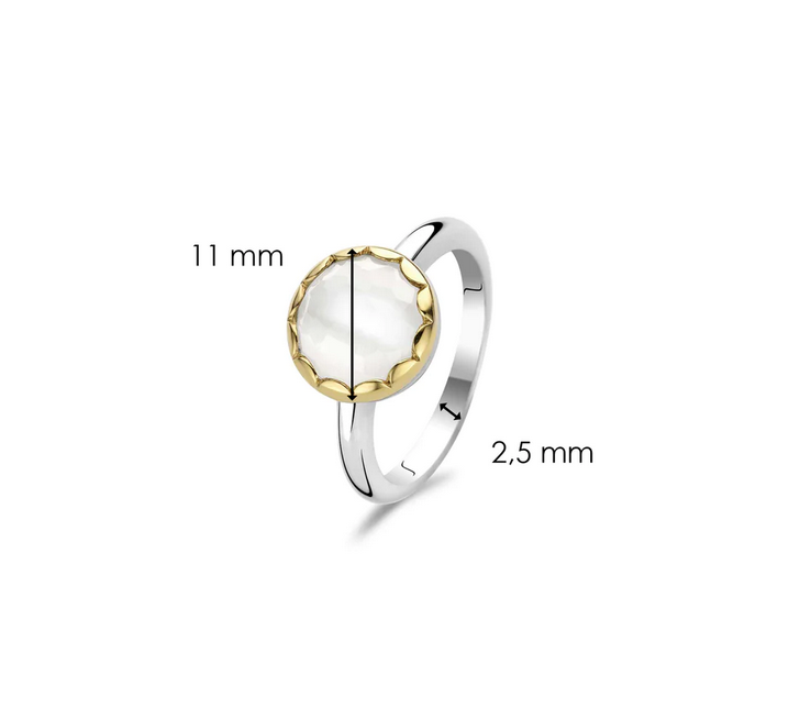 TI SENTO 1880CW zigsaw round Ring