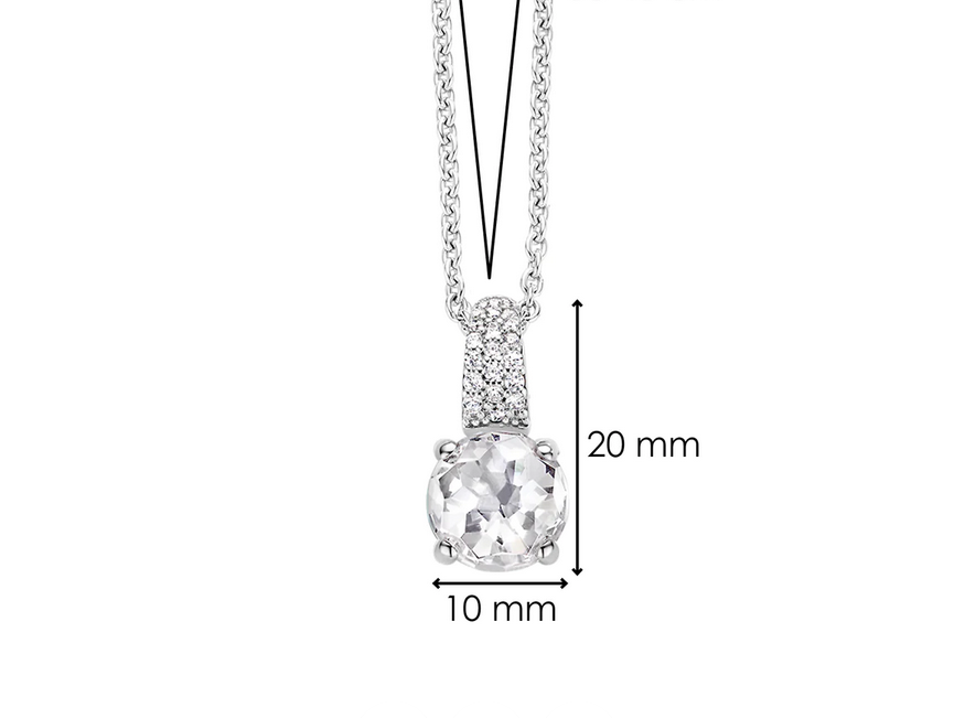 TI SENTO 3879ZI Classic Zirconia Necklace