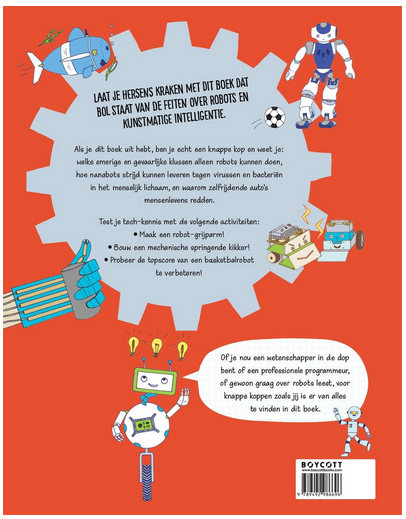 Robots en AI Hardcover door Paul Virr Back Cover shot