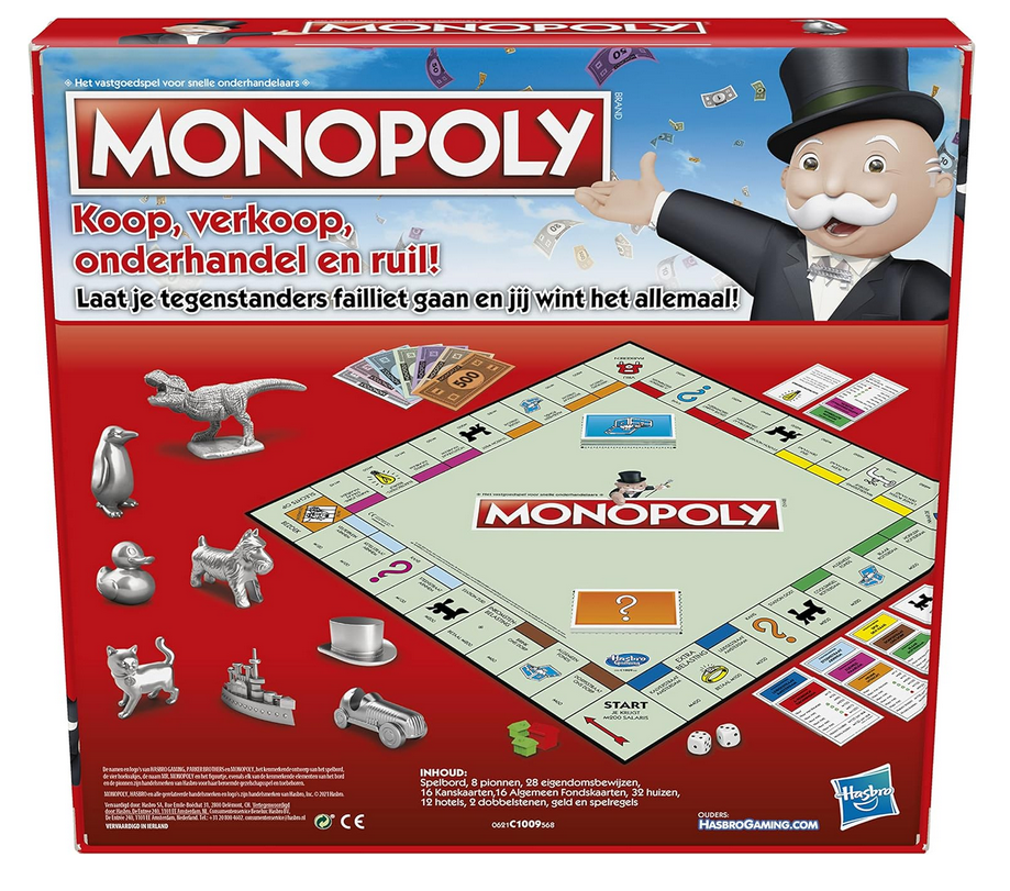 Monopoly Classic Bordspel met nieuwe Algemeen Fondskaarten