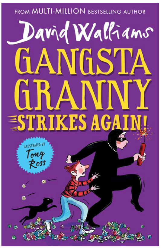 Gangsta Granny Strikes Again by Bestselling David Walliam Papercover Cover shot