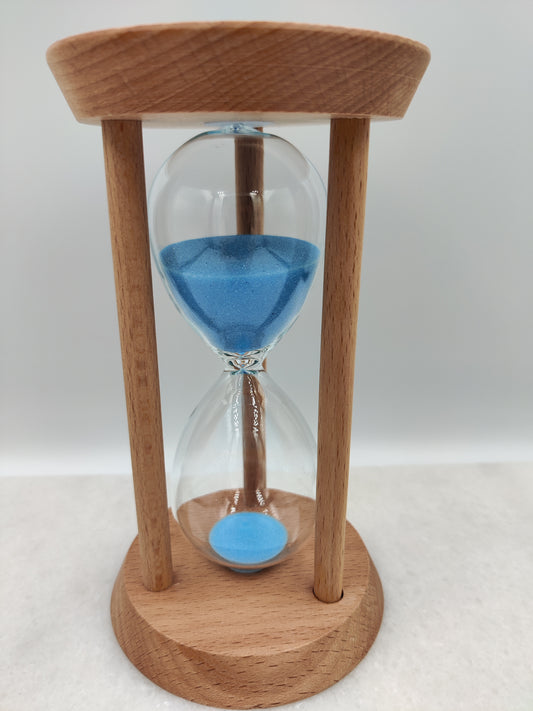 Best Seller Zen Hourglass with Hydra Blue Sand - 30mins Reading Hourglass Stylish Home Deco