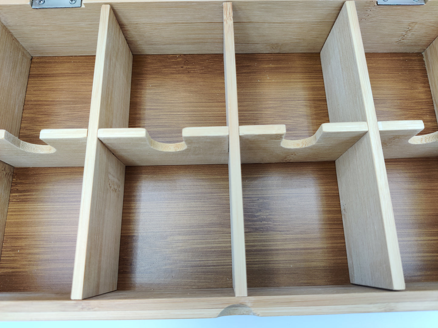 Bamboo Tea Storage Box 8 compartment