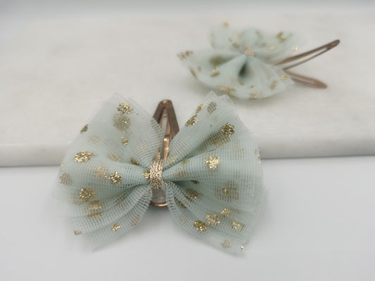 The BIG Blue Bow Hair Clip