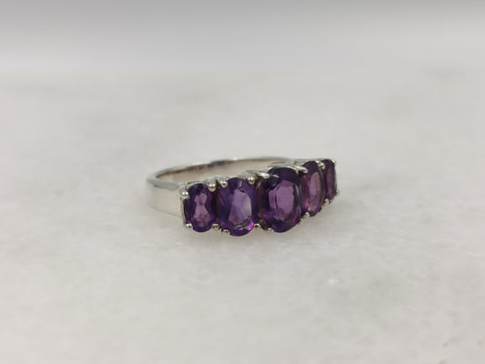 Jardin de Baies 925 Sterling Silver Amethyst Ring