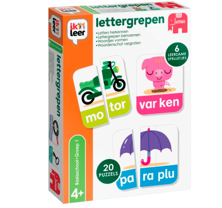 JUMBO Ik Leer Lettergrepen Educatief Spel vanaf 4 Basisschool