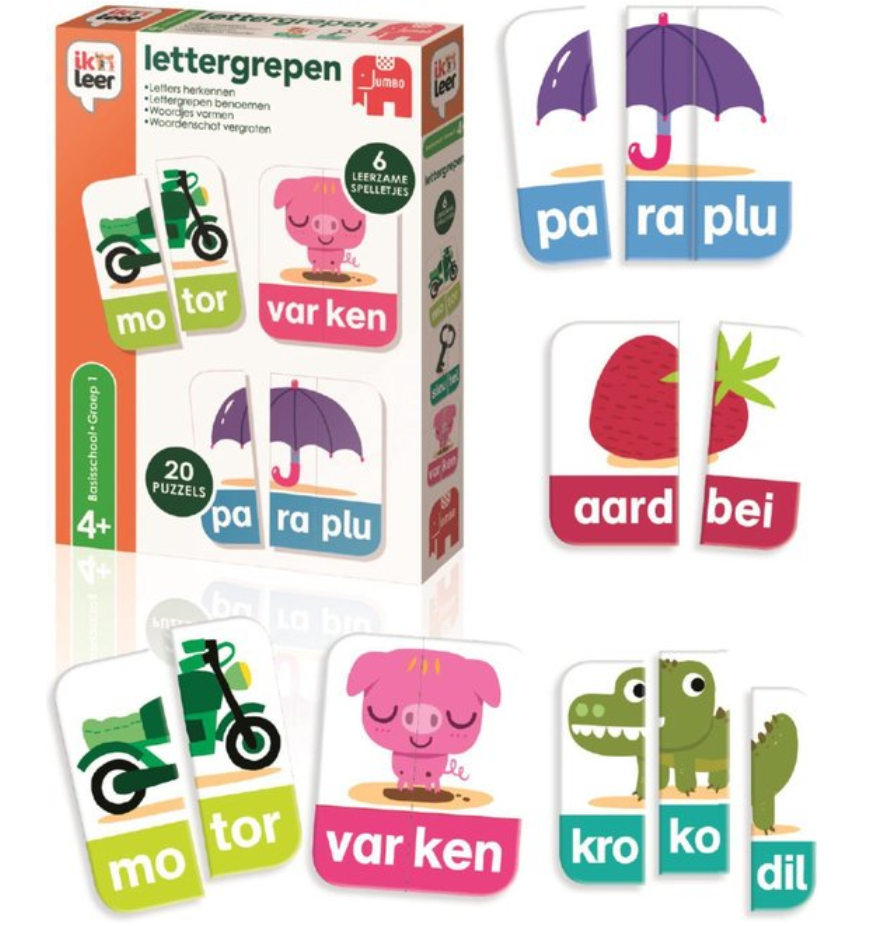 JUMBO Ik Leer Lettergrepen Educatief Spel vanaf 4 Basisschool