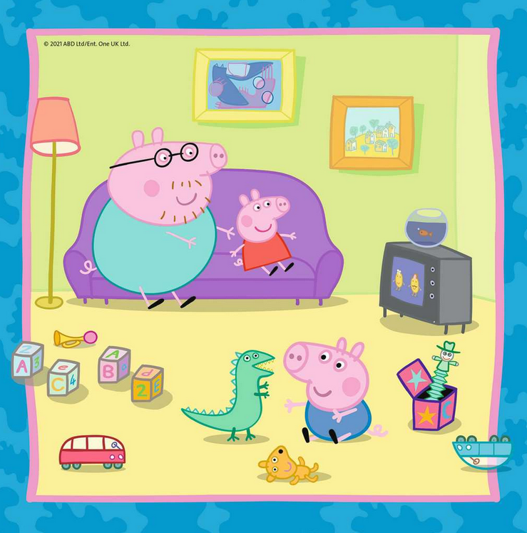 Peppa Pig: Ravensburger puzzel - Legpuzzel - 3x49 stukjes