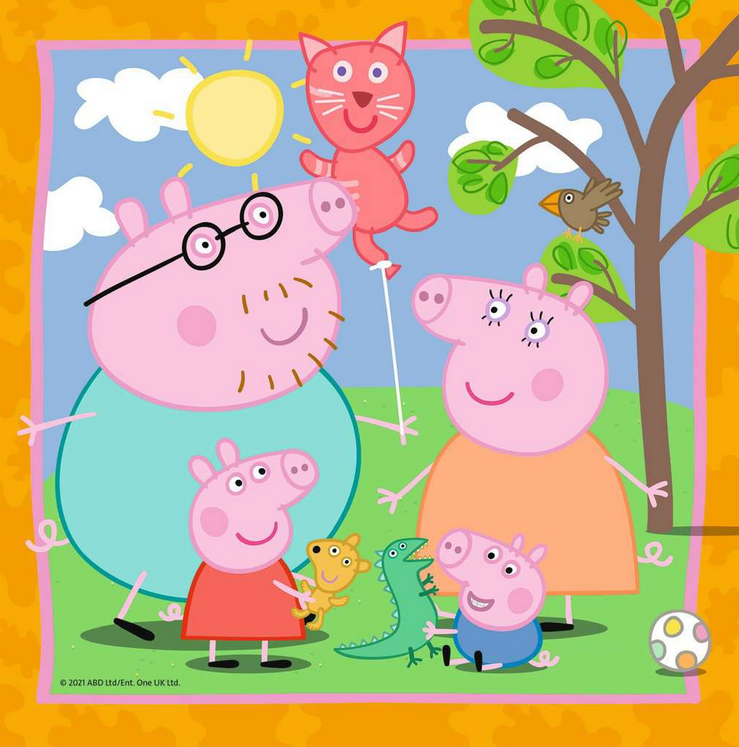 Peppa Pig: Ravensburger puzzel - Legpuzzel - 3x49 stukjes