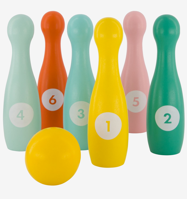 Wooden Bowling set for kids