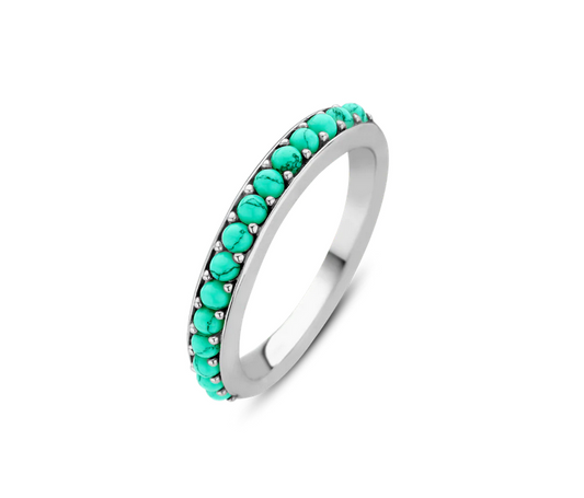 TI SENTO 12123TQ Turquoise Blue Ring in 925 Sterling Silver