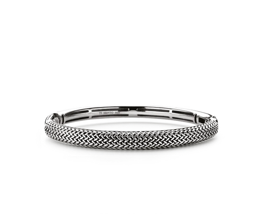 TI SENTO 2905SI Woven Look Bracelet in 925 Sterling Silver