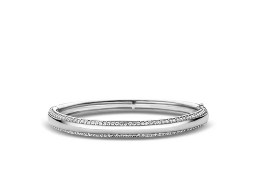 TI SENTO 2646ZI Sparkly Love Bangle in 925 Sterling Silver