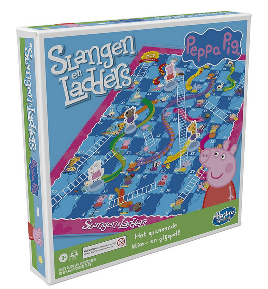 Peppa Pig Snakes and Ladders Board Game for Children from 3 Years for 2-4 Players